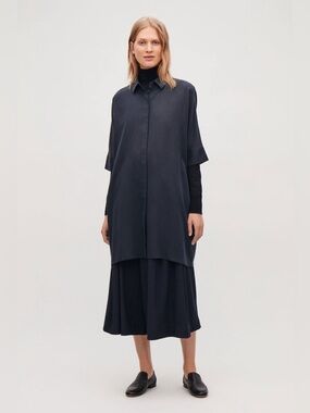 COS Draped Oversized Boxy Shirt Dress